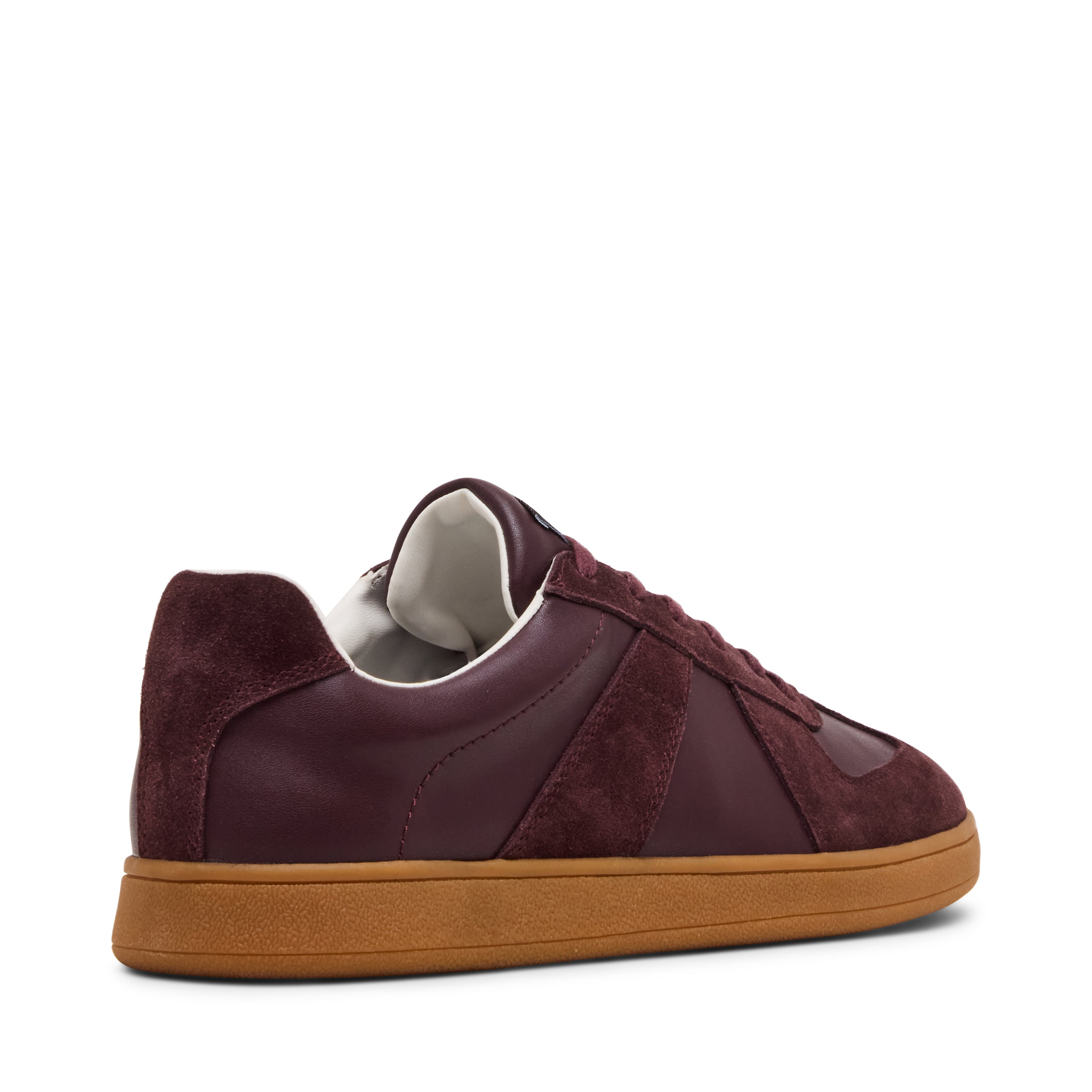 Steve Madden Waltor baskets homme daim bordeaux à lacets