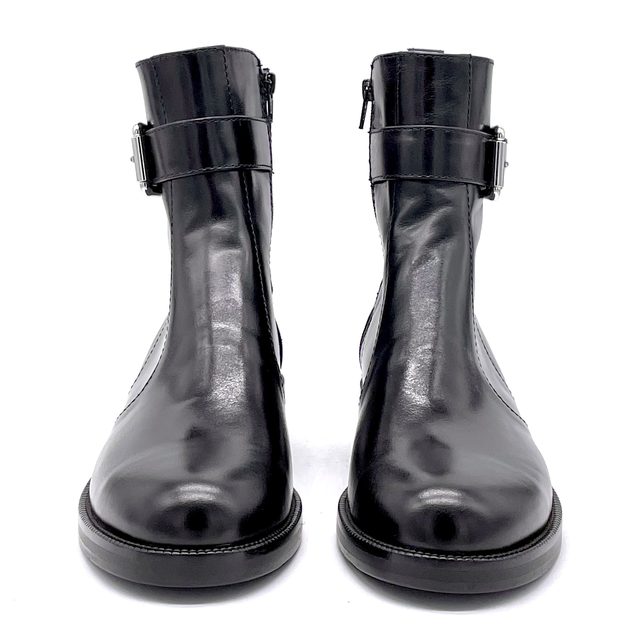 Elata 51530 bottines cuir noir boucle 3,5 cm