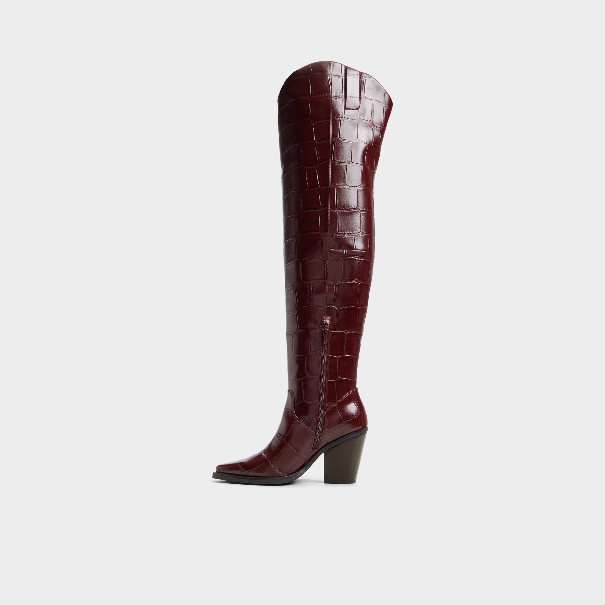 ALDO Dixy bottes cavalières femme bordeaux cuir