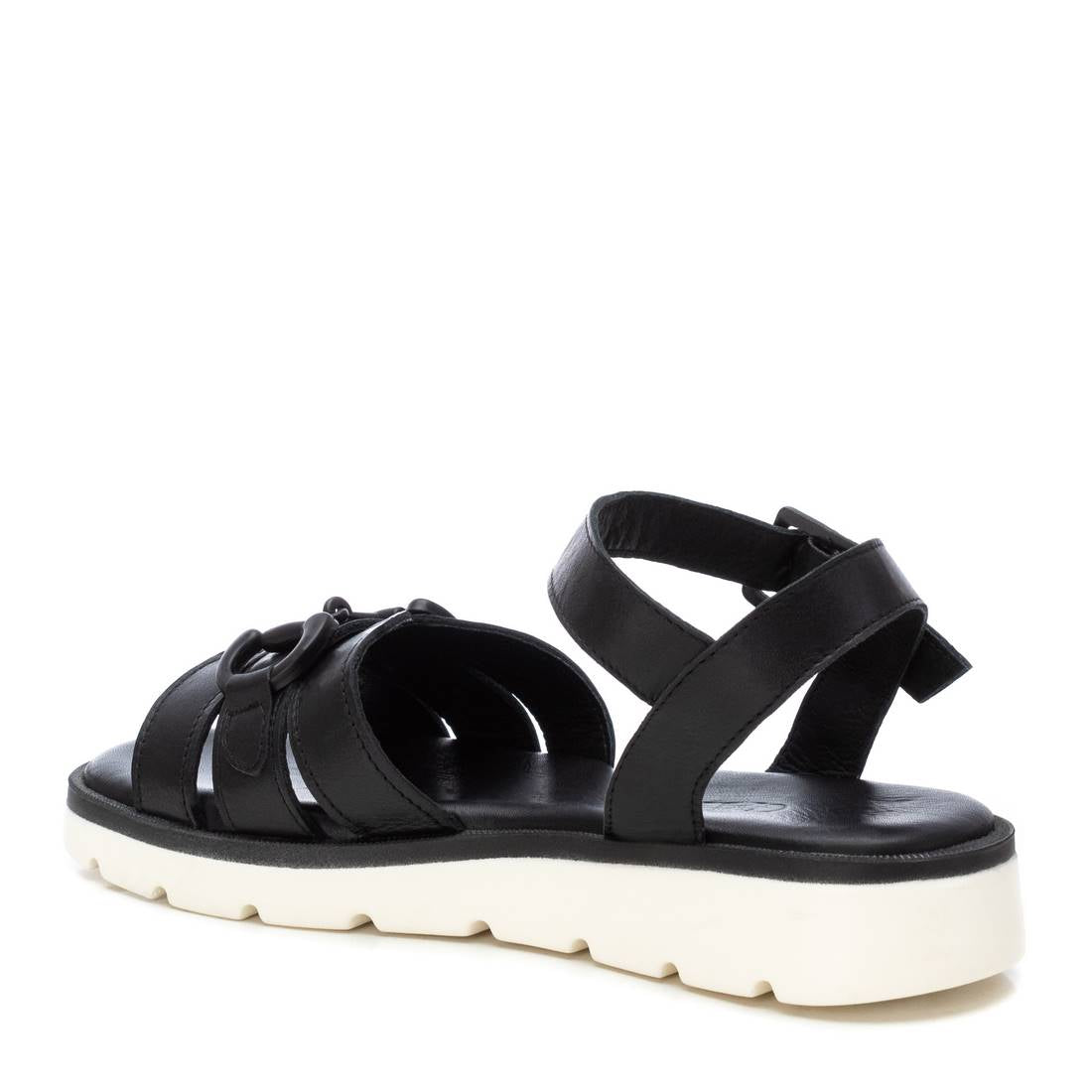 Carmela 16127004 sandale cuir noire boucle cheville