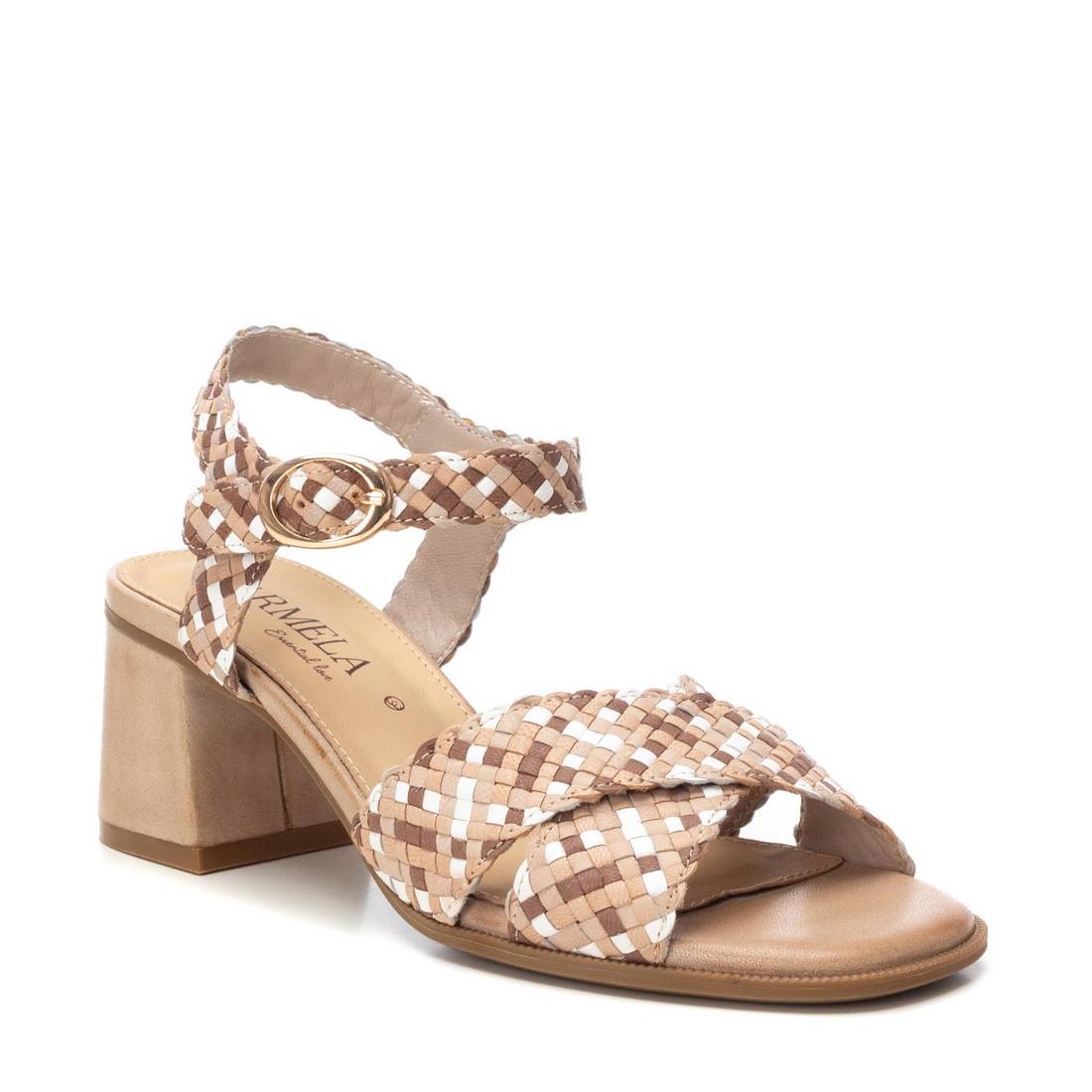 Carmela 16219207 sandale cuir talon moyen beige