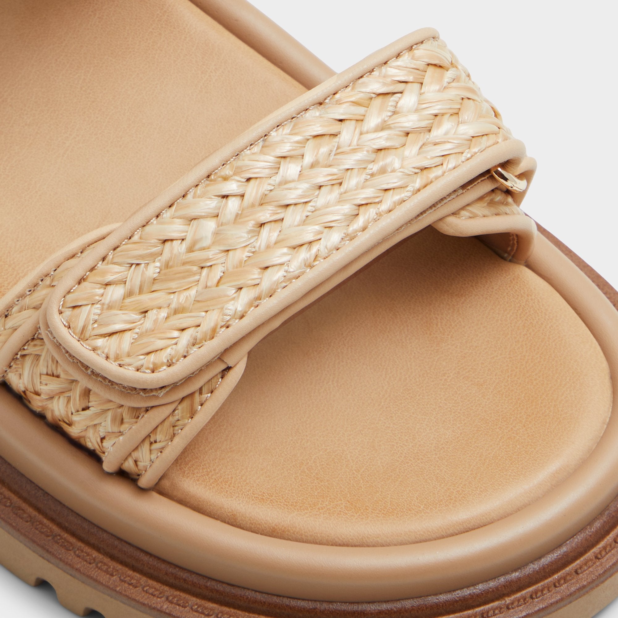 Aldo Linette sandales plates matelassées boucle