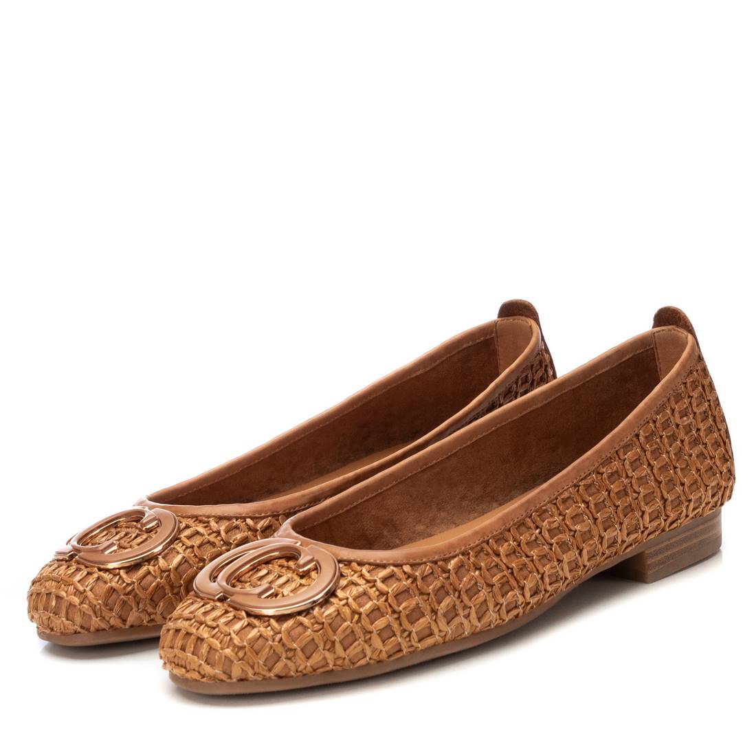 Carmela 16216805 ballerine raphia camel