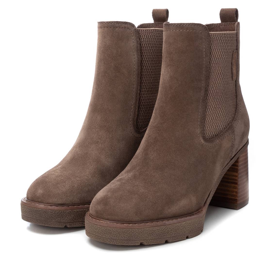 Carmela 16185603 bottines chelsea femme daim marron
