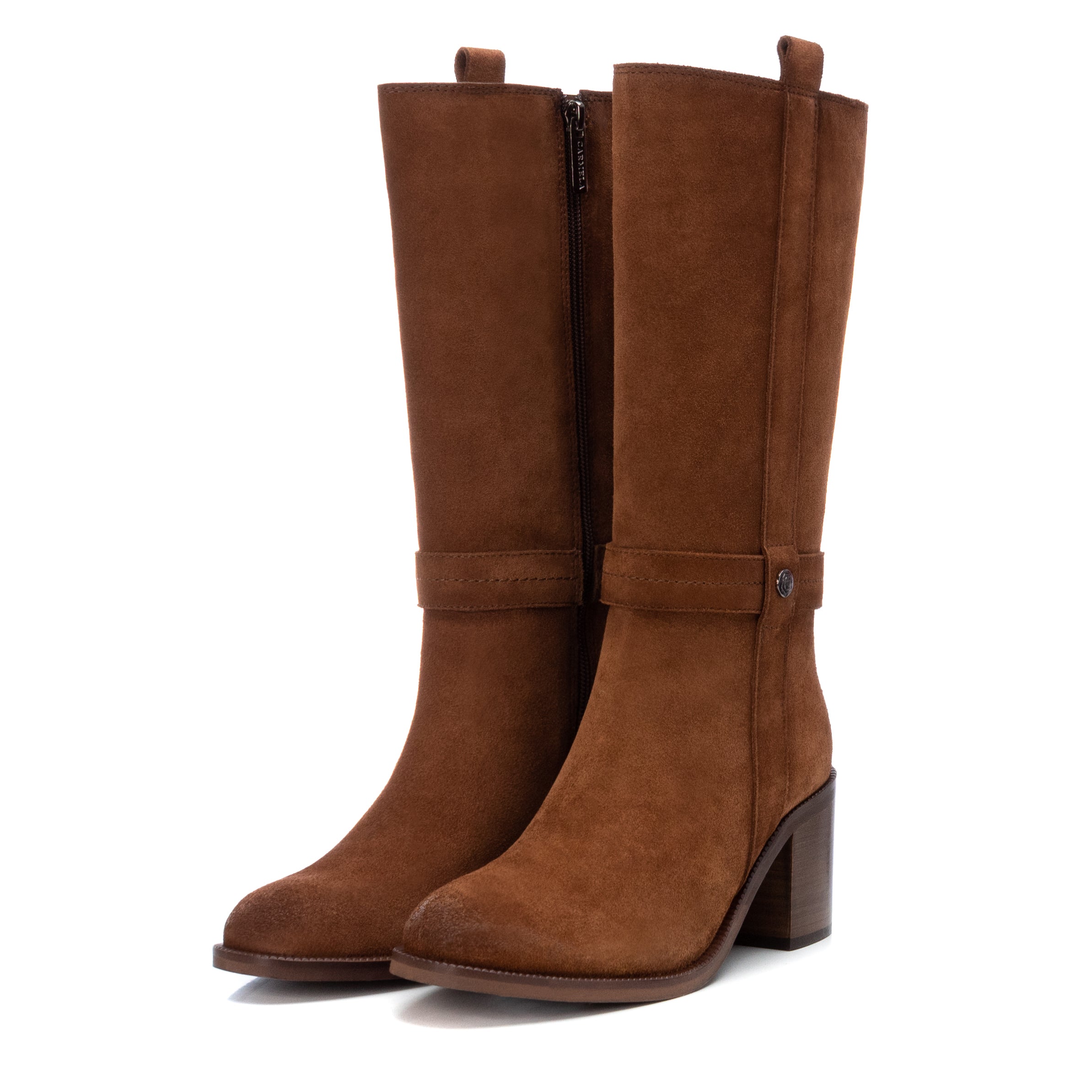 Carmela 16006101 bottes femme marron serraje 7cm