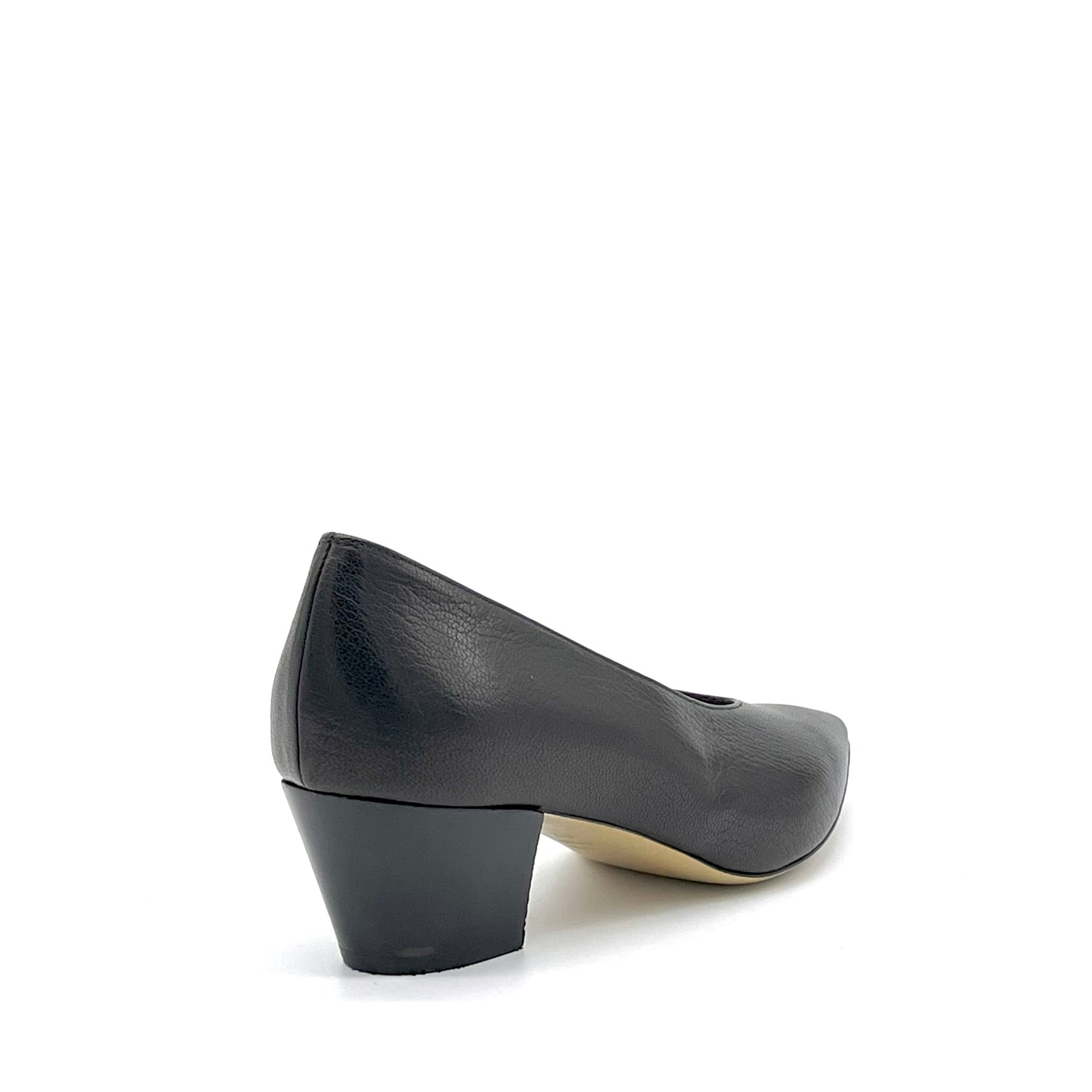 Elata 56505-1 escarpins cuir noir talon 5,5 cm