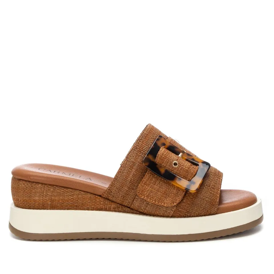 Carmela 16222802 sandale compensee camel 6 cm