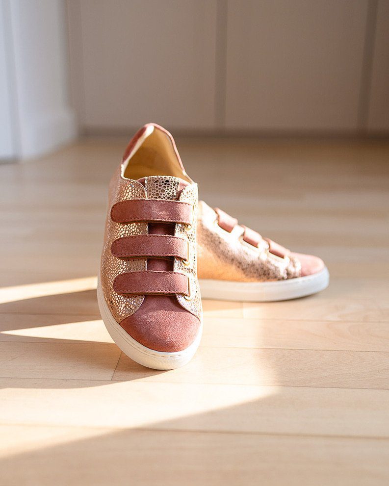 Dessine Moi Un Soulier basket scratch caviar vieux rose