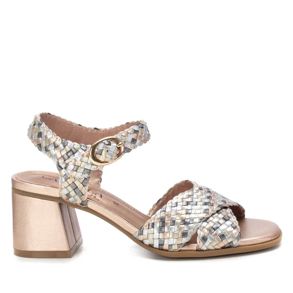 Carmela 16219203 sandale cuir nude talon moyen