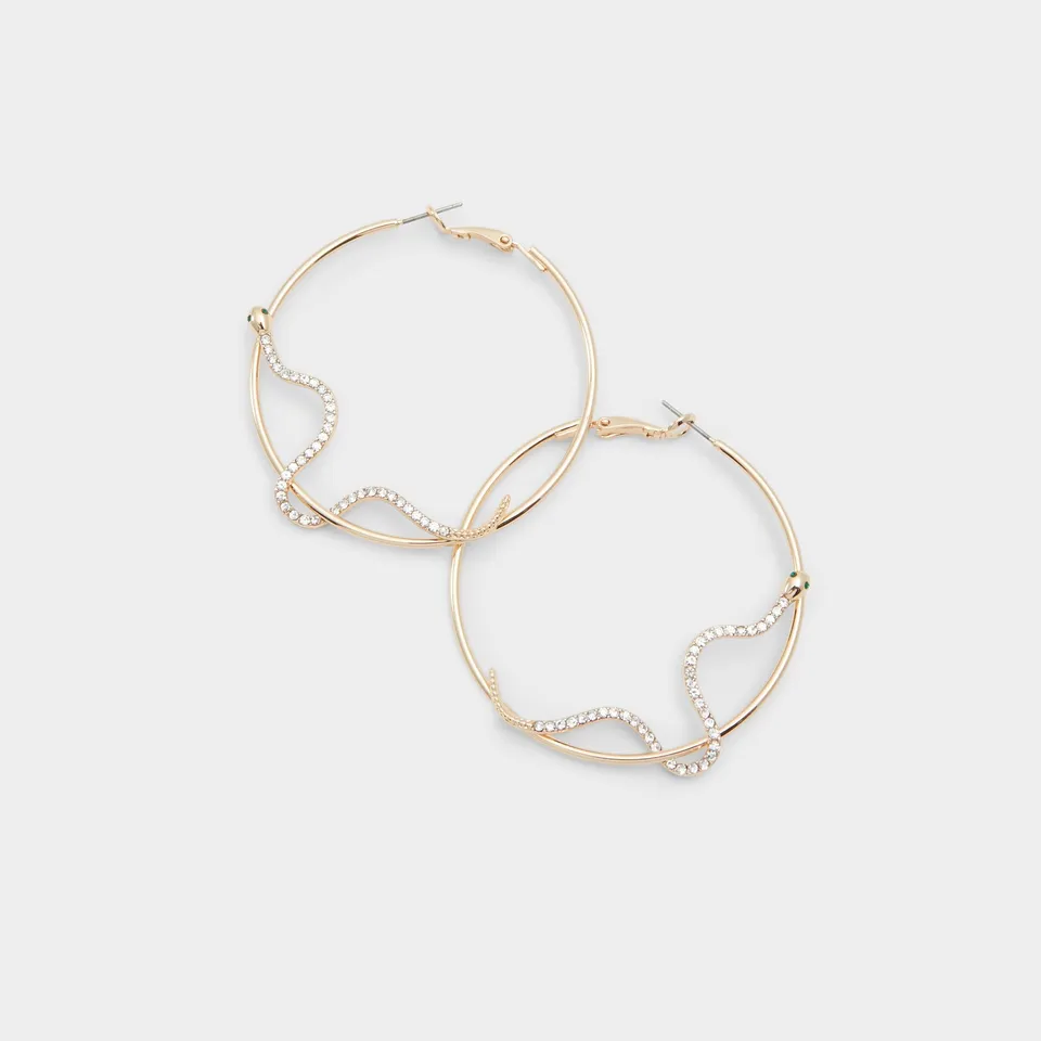 ALDO Jayhan boucles d'oreilles créoles dorées fantaisie