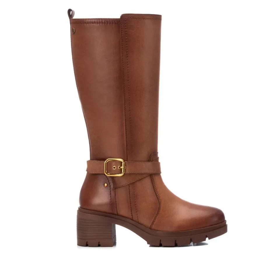 Carmela 16197601 bottes cuir marron talon 7 cm