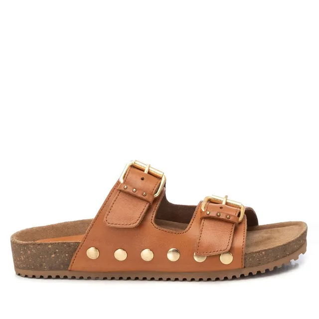 Carmela 16212802 sandales cuir camel plates