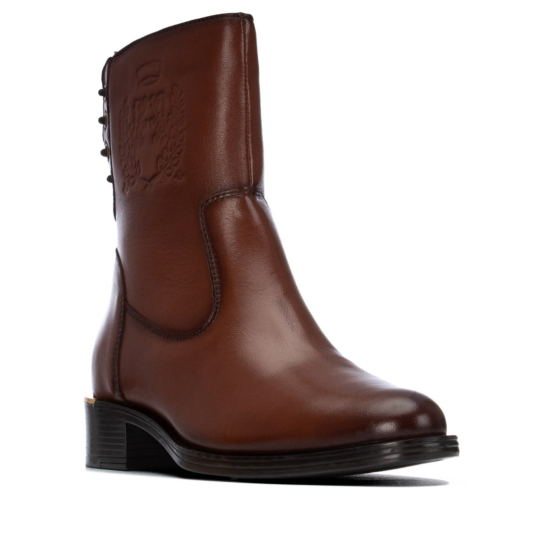 Carmela 16400902 bottine cuir camel à talon