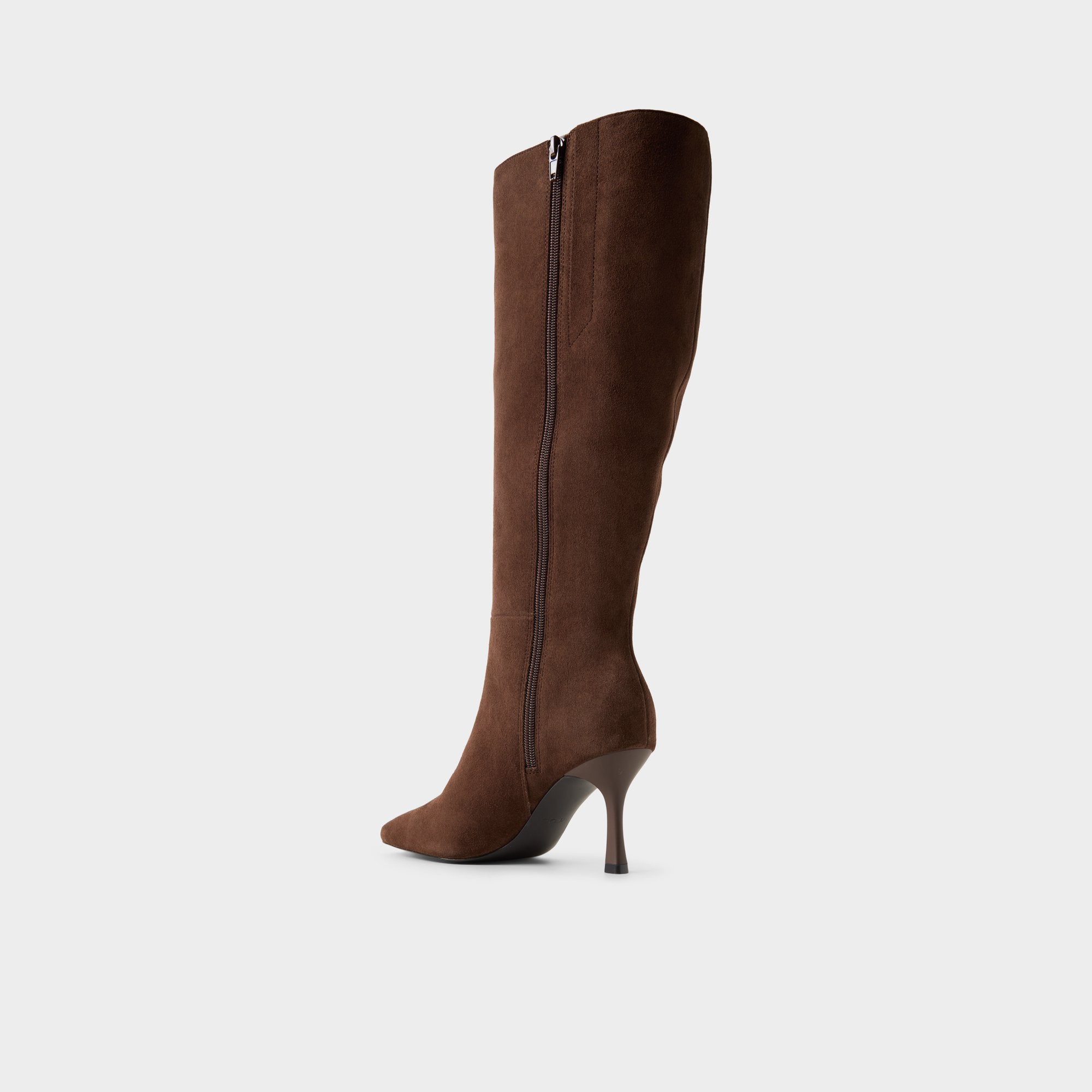 ALDO Purdie-wc bottes genou daim marron mollet large