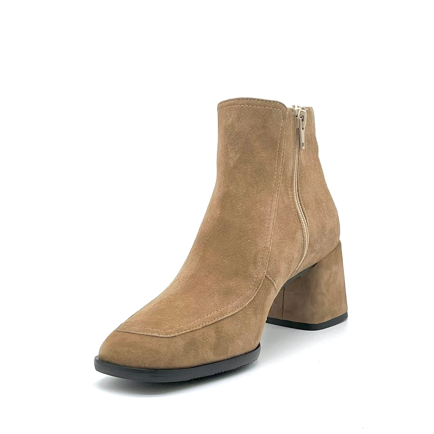 Elata 55542 bottines daim beige talon 5,5 cm du 37 au 41
