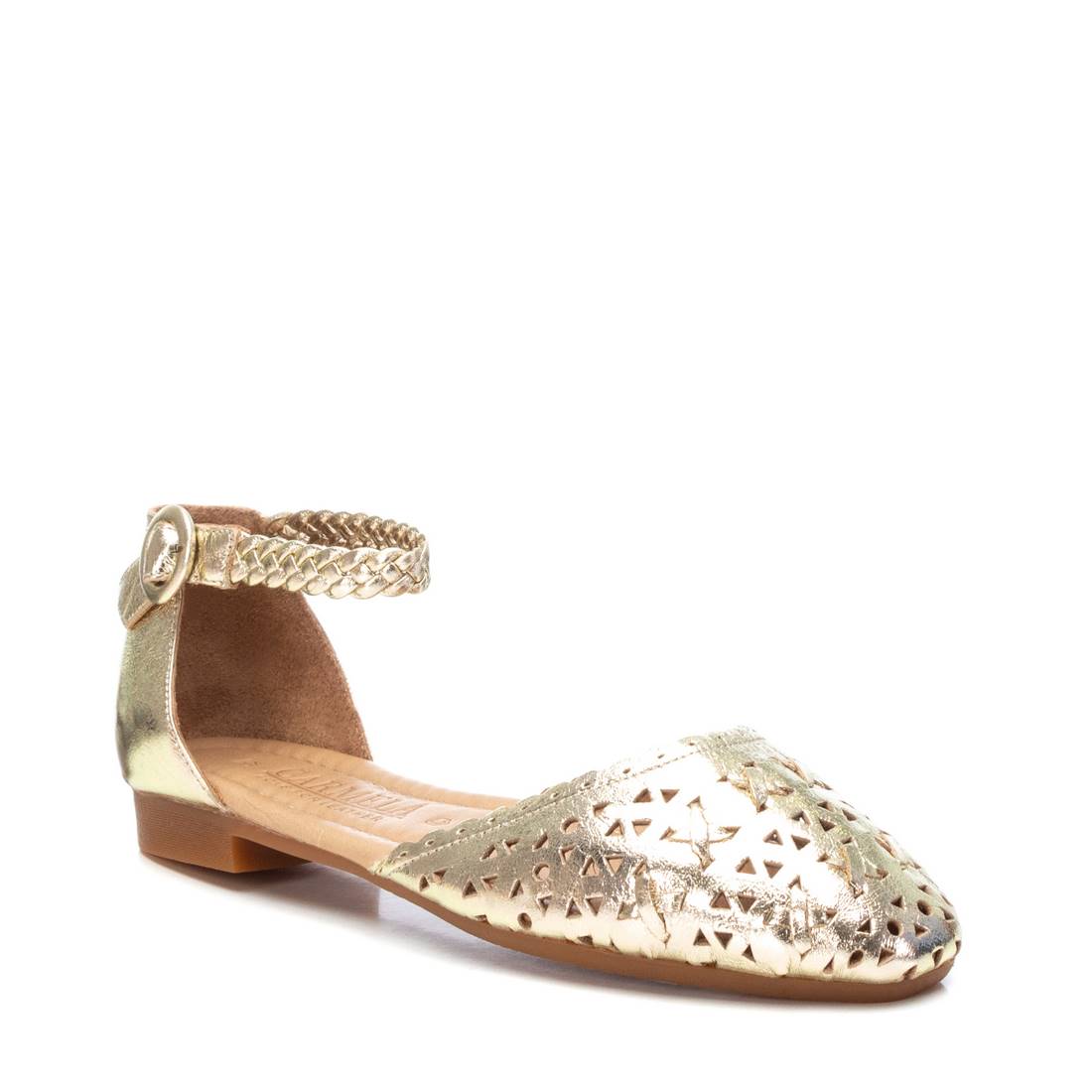 Carmela 16067108 ballerines femme doré cuir ajouré