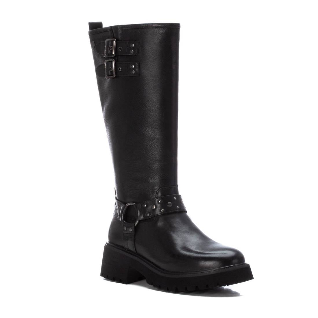 Carmela 16190801 botte motarde cuir noir