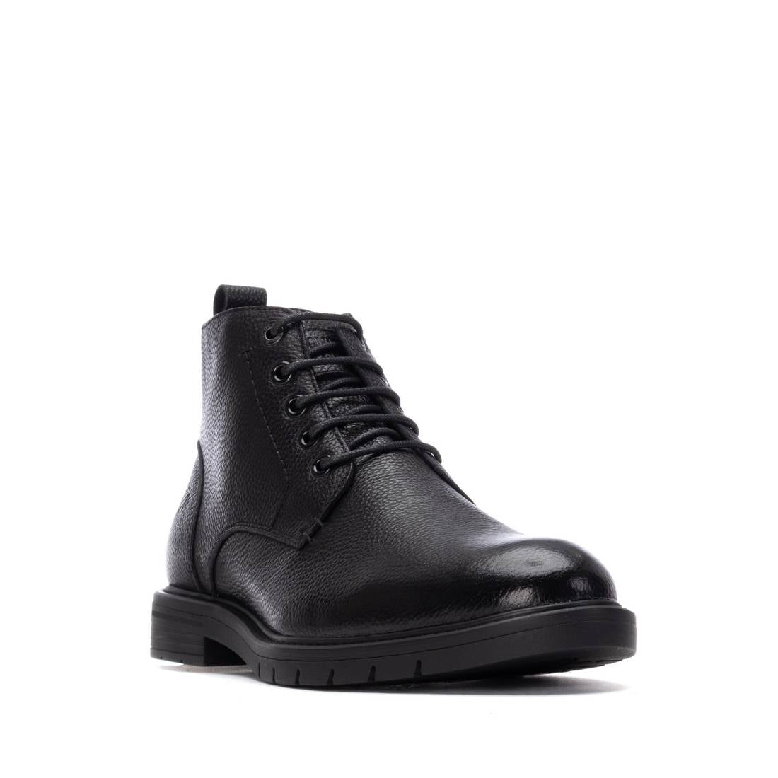 Carmela 16267502 bottine homme cuir noir plat