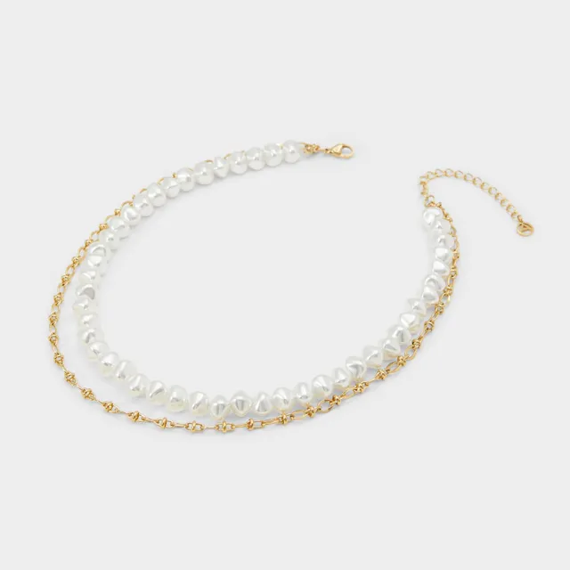 ALDO Loveclub collier double chaîne doré