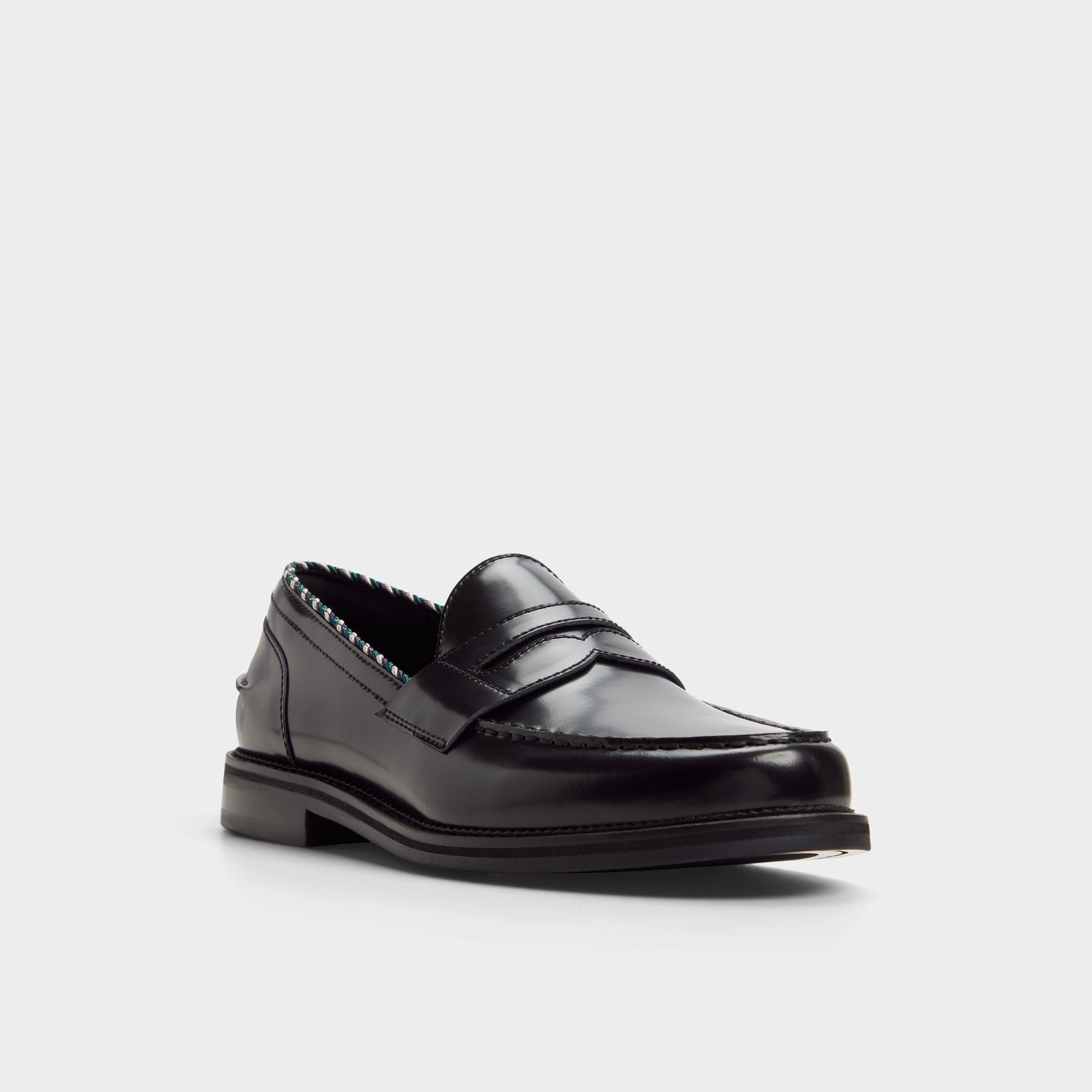 ALDO Ruffus mocassin noir femme coussinet confort