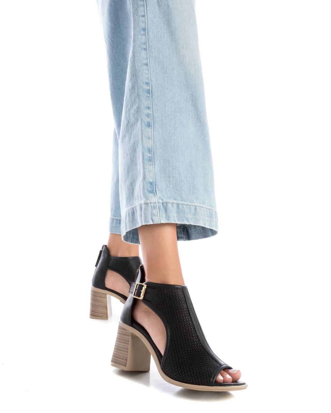 Carmela 16159802 bottines cuir noir talon 8 cm