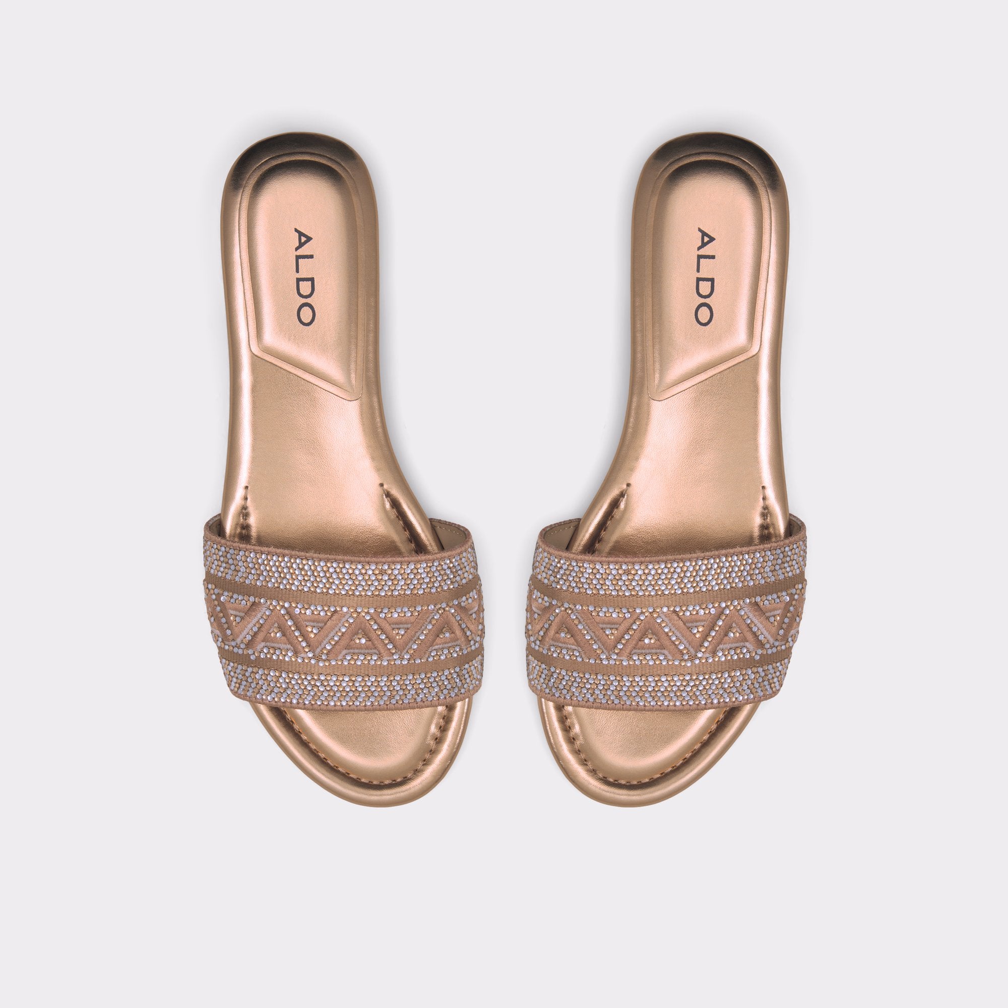 ALDO Ghalia claquettes beige strass