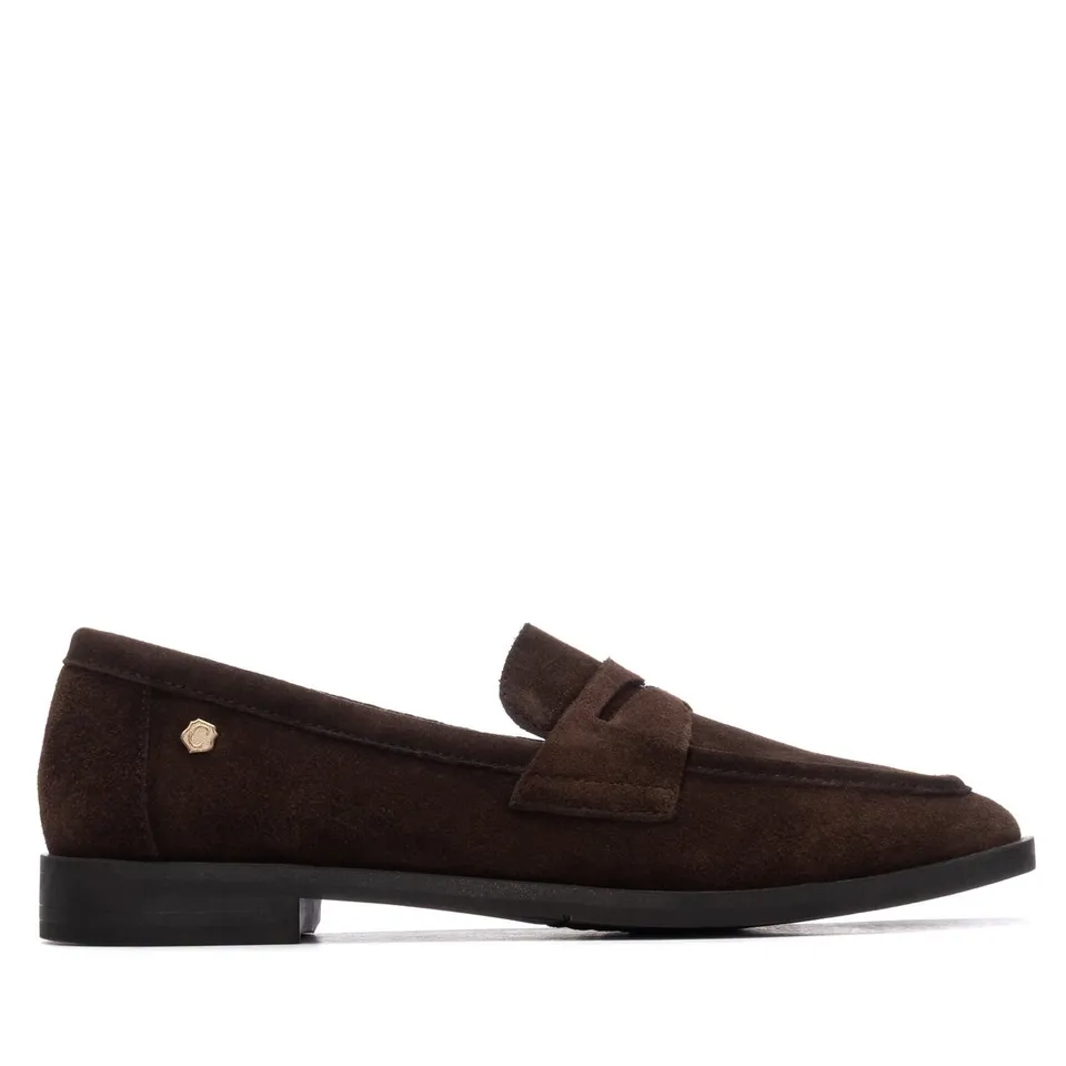 Carmela 16429001 mocassin cuir marron plat confort