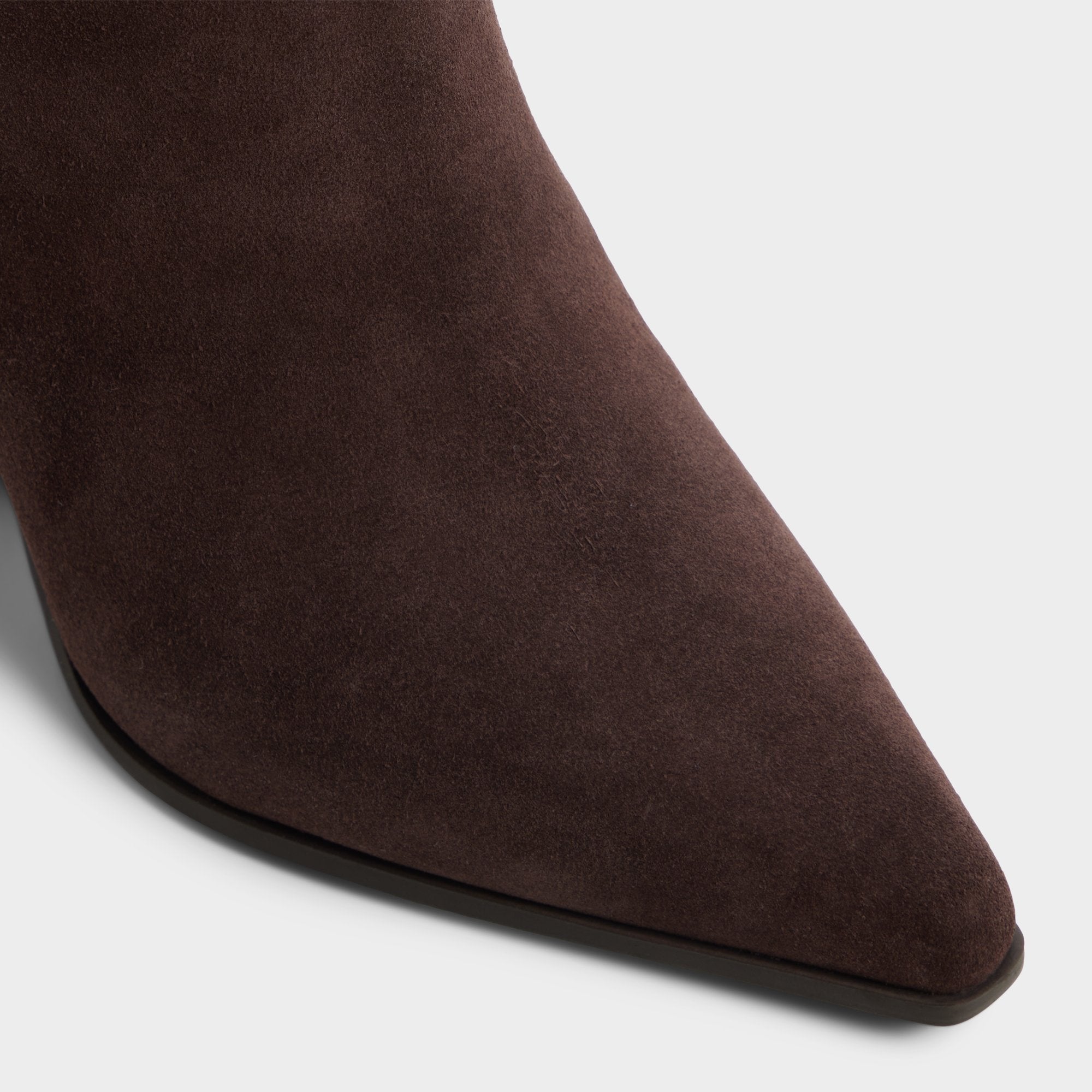 ALDO Kaely bottes hautes suède marron talon bloc