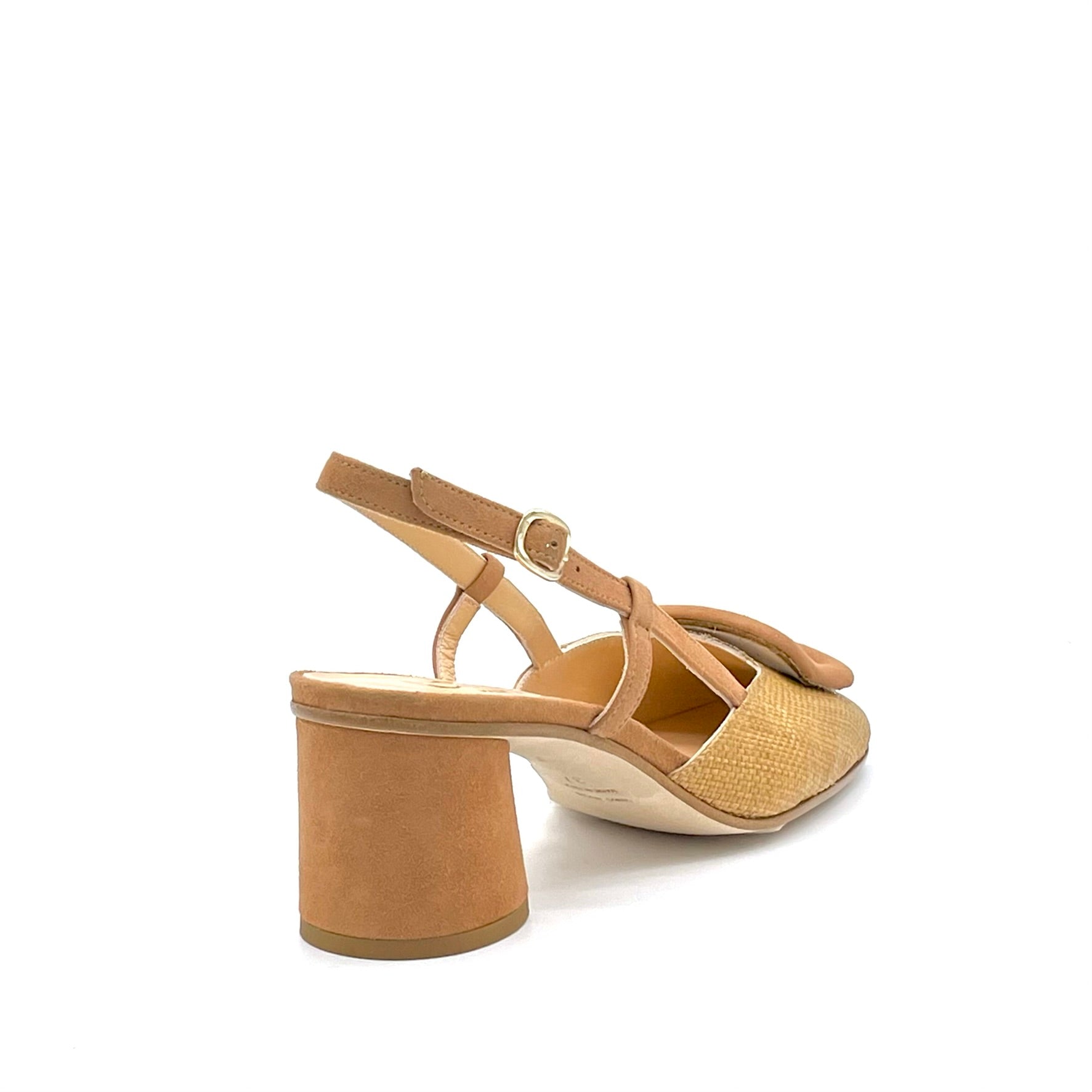 Elata 15168-1 slingback daim raphia 5,5 cm