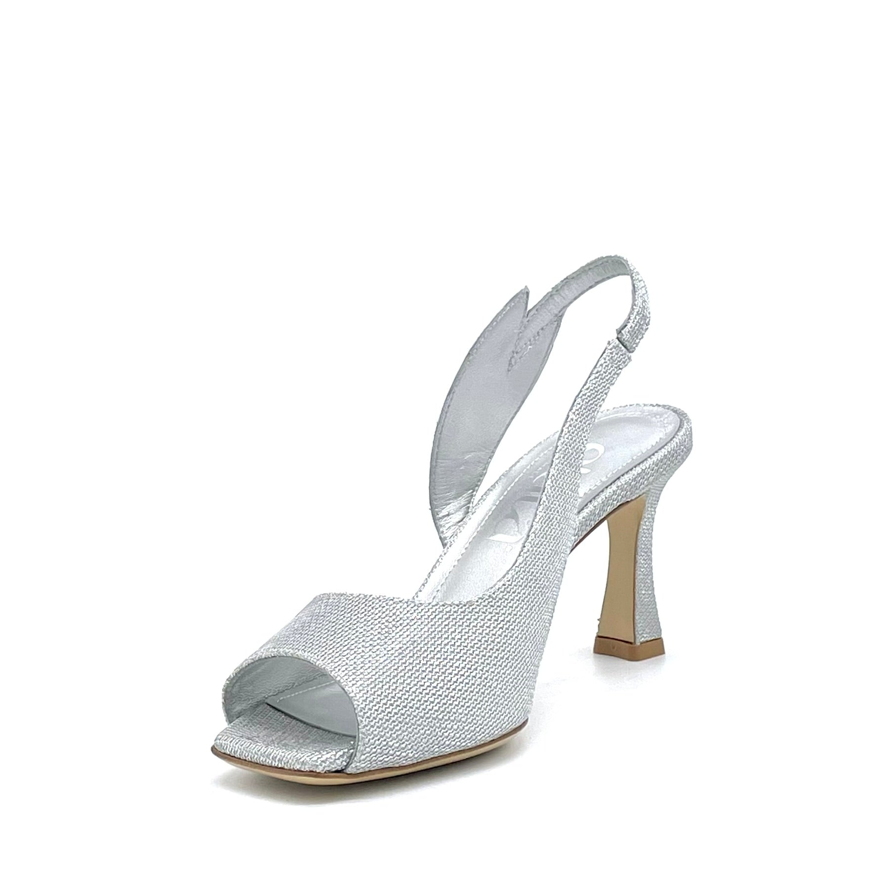 ELATA 16118-2 sandales argent strass talon 7,5 cm