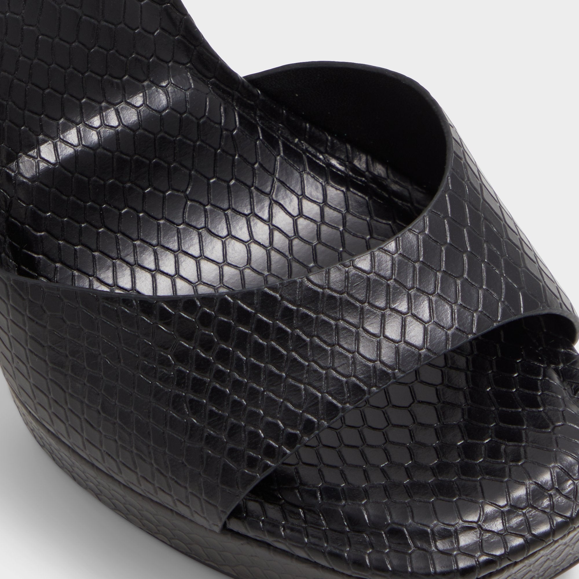 ALDO Medusa sandales talons plateforme noir