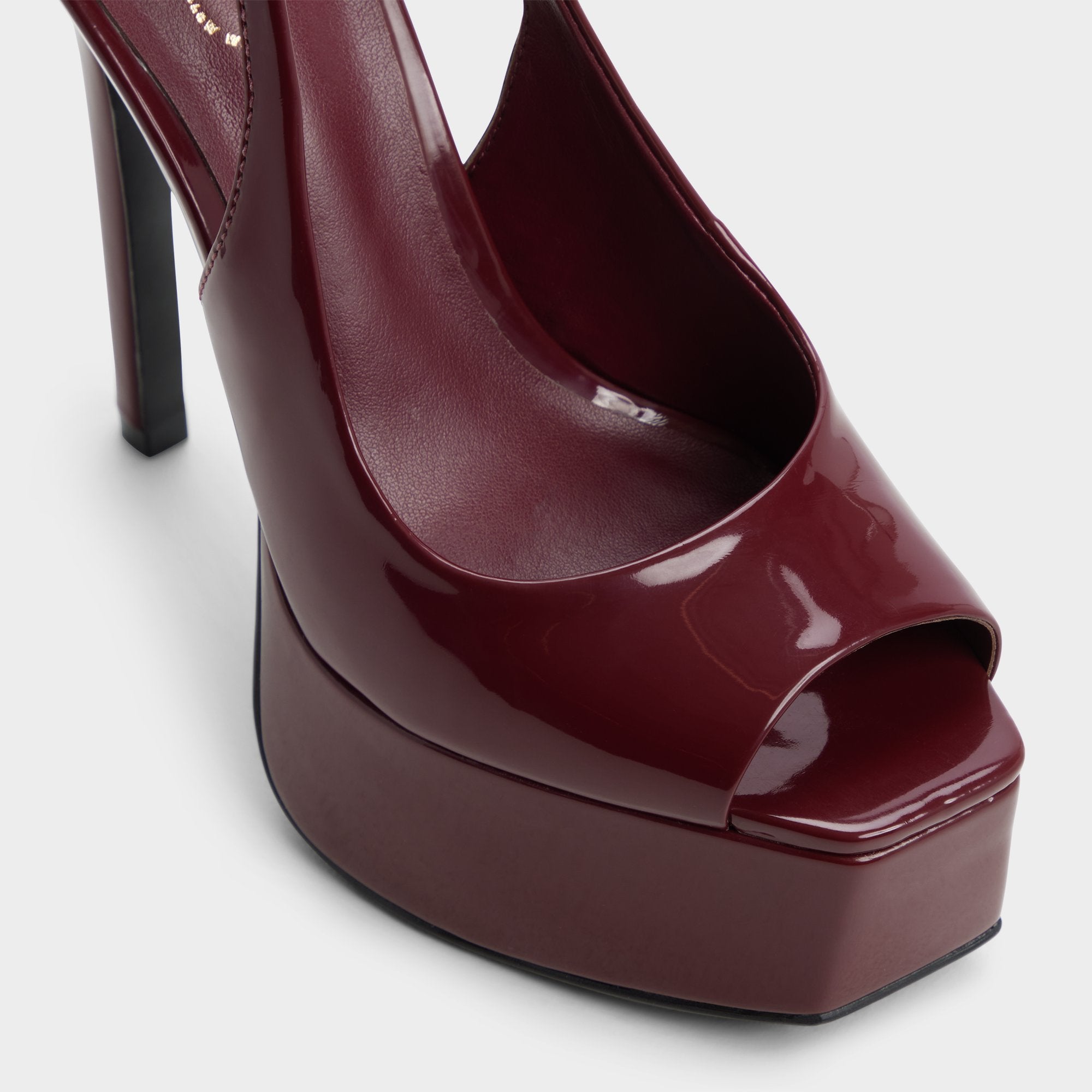 Aldo Thanlinie sandales plateforme rouge verni
