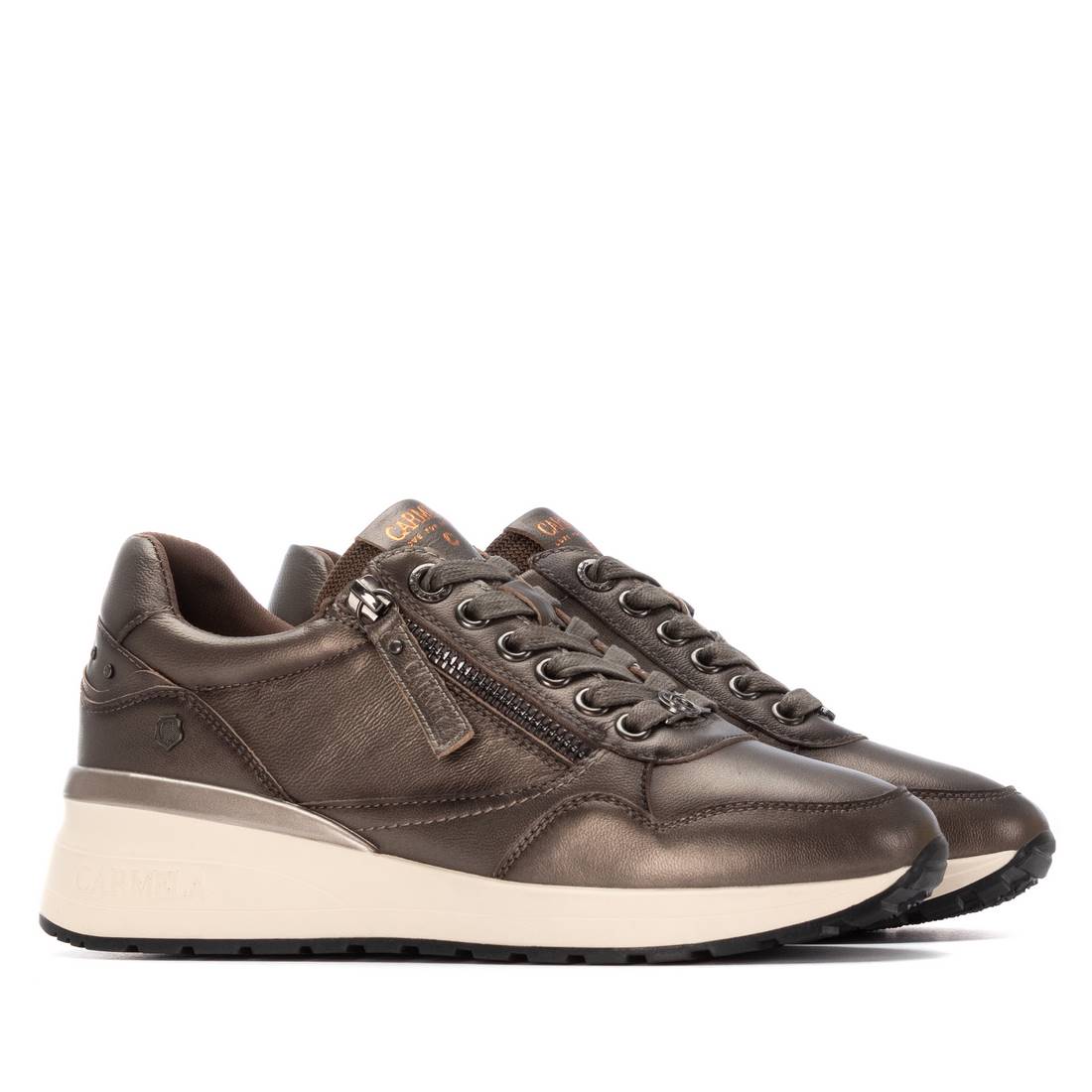 Carmela 16244205 baskets cuir bronze