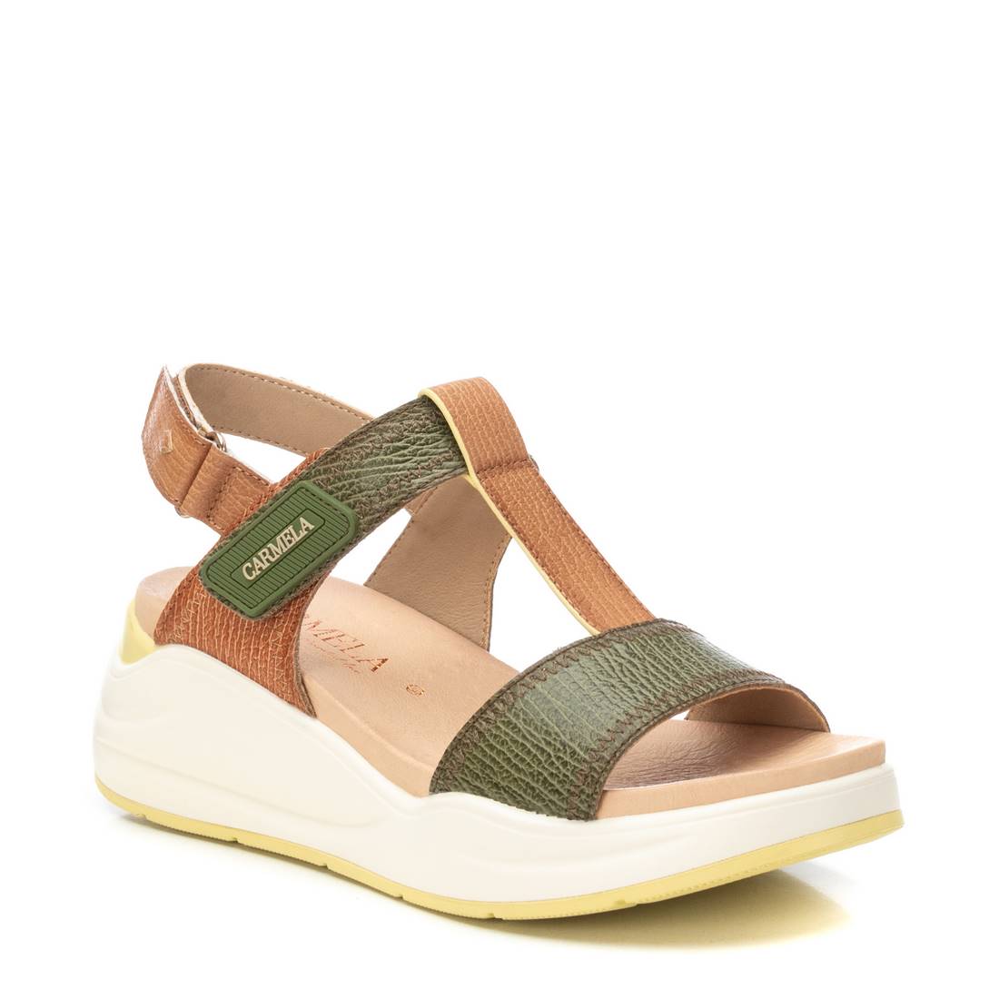 Carmela 16225901 sandale cuir kaki scratch