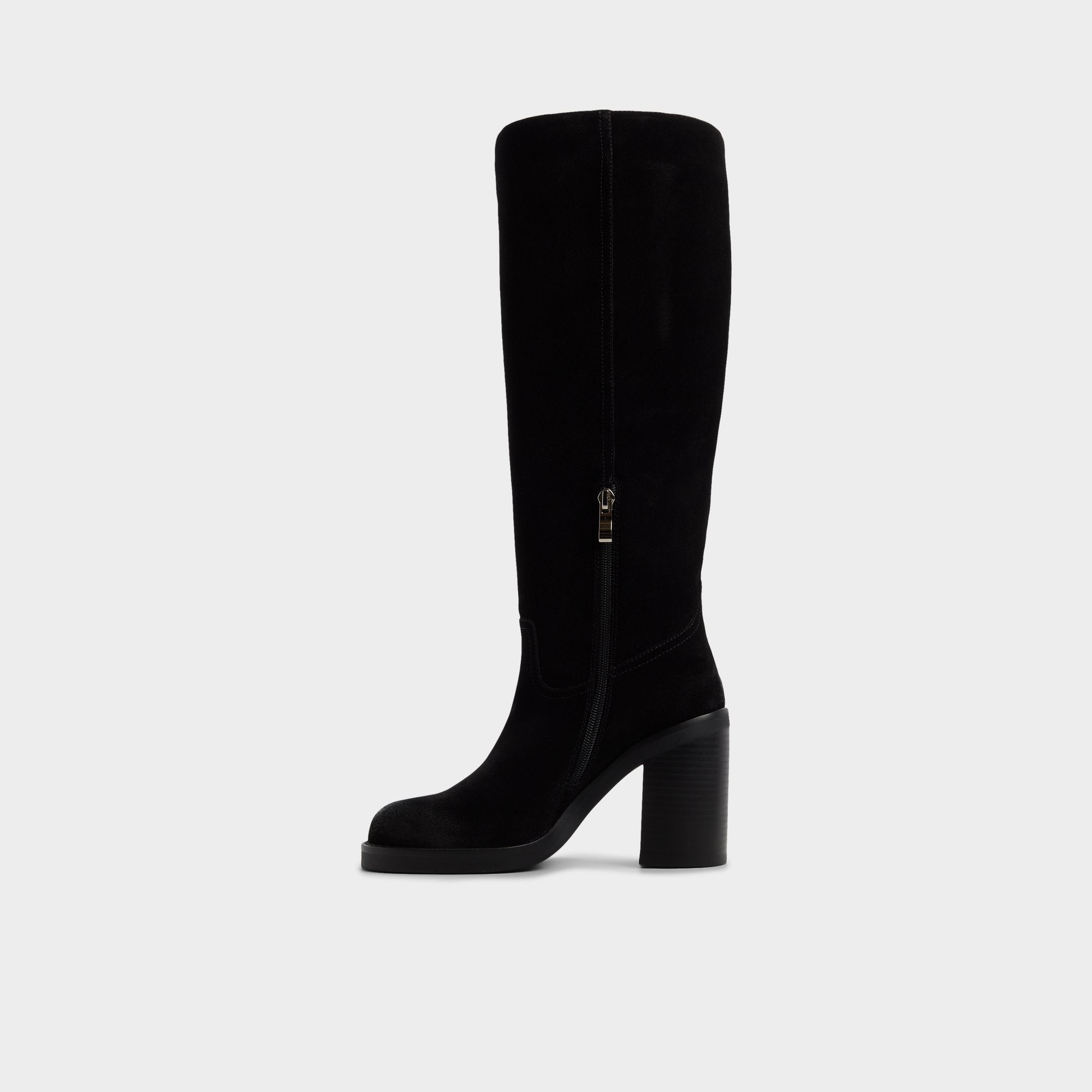 ALDO Agraewen bottes hautes noires suède talon bloc