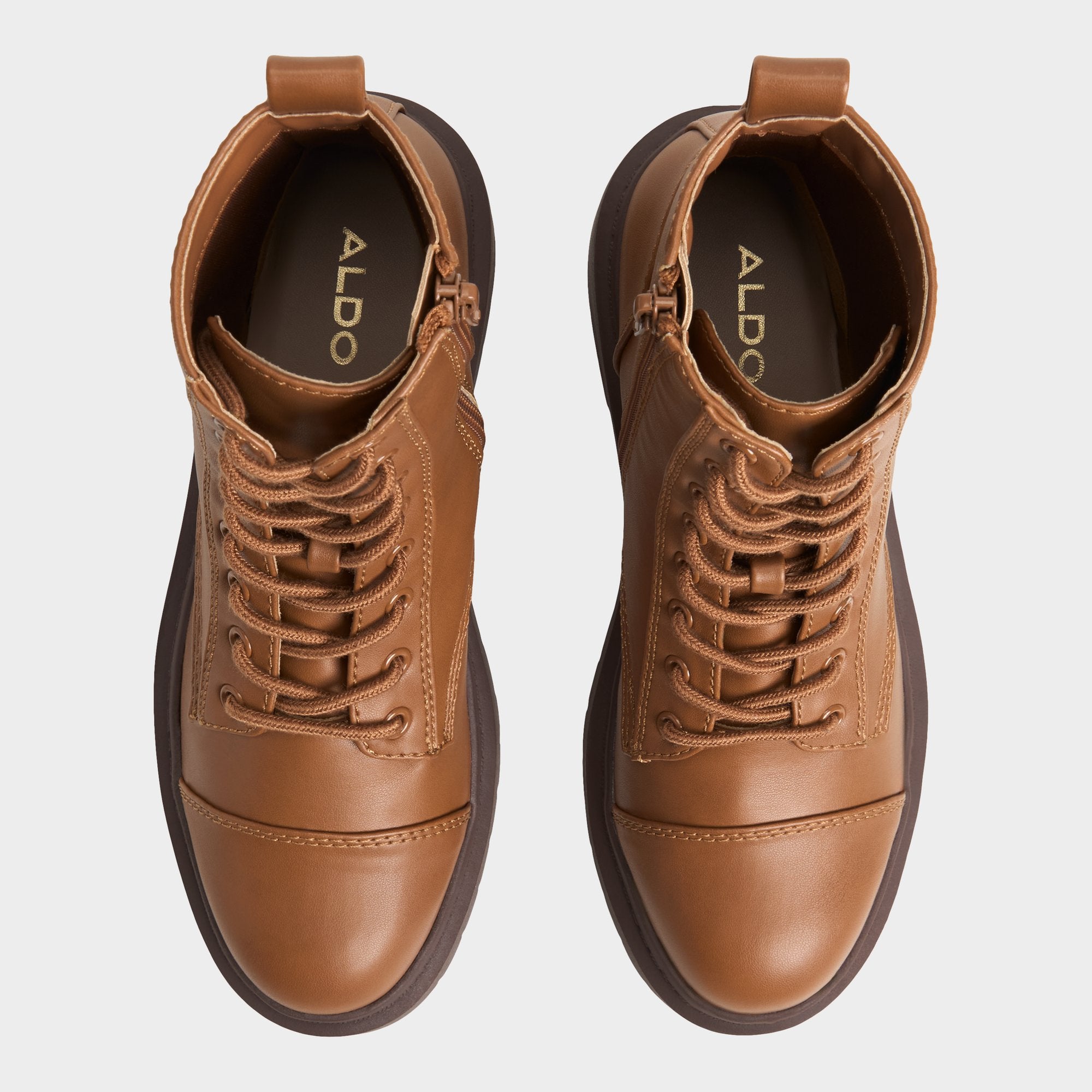 Aldo Goer bottines combat marron