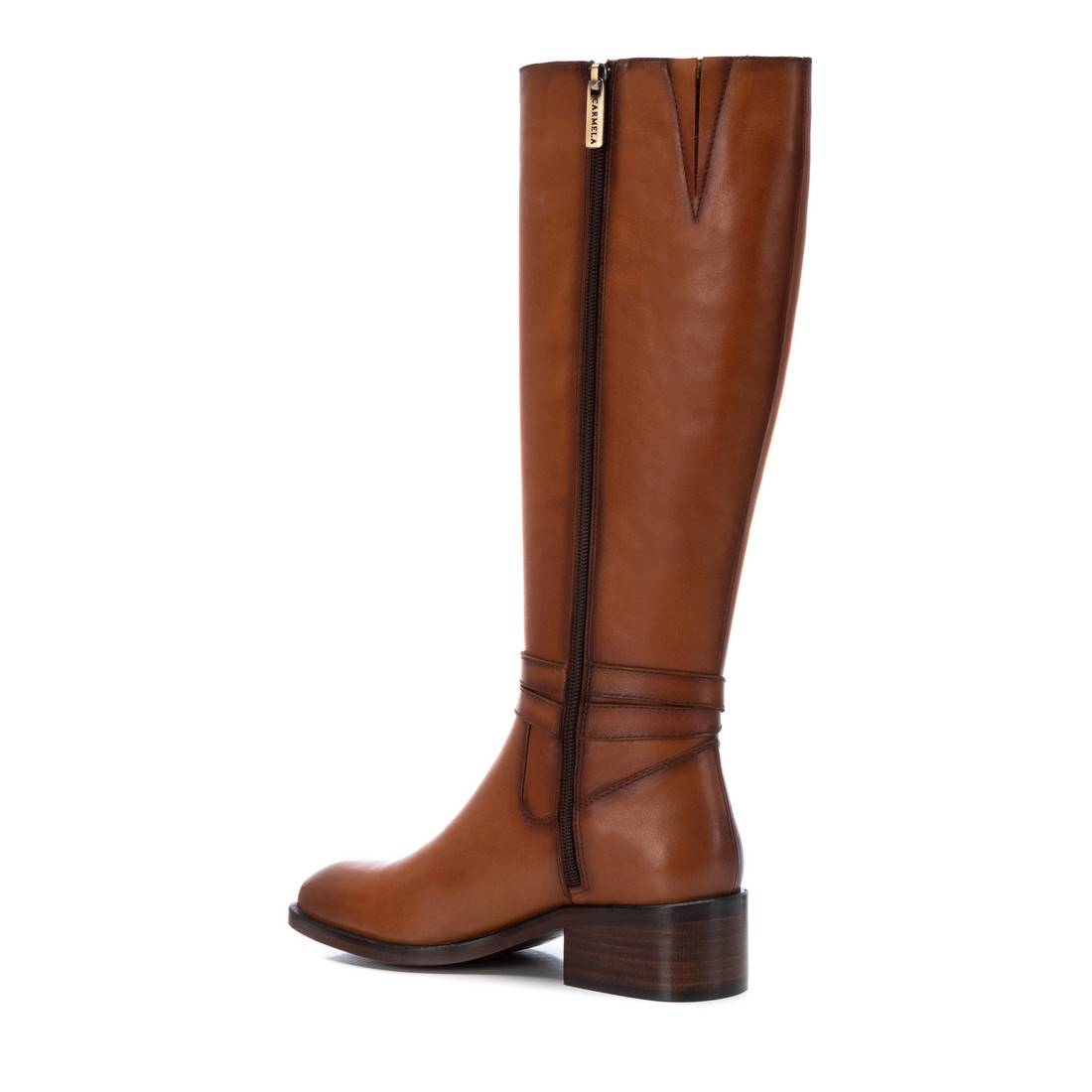 Carmela 16097702 bottes femme marron cuir talon bas