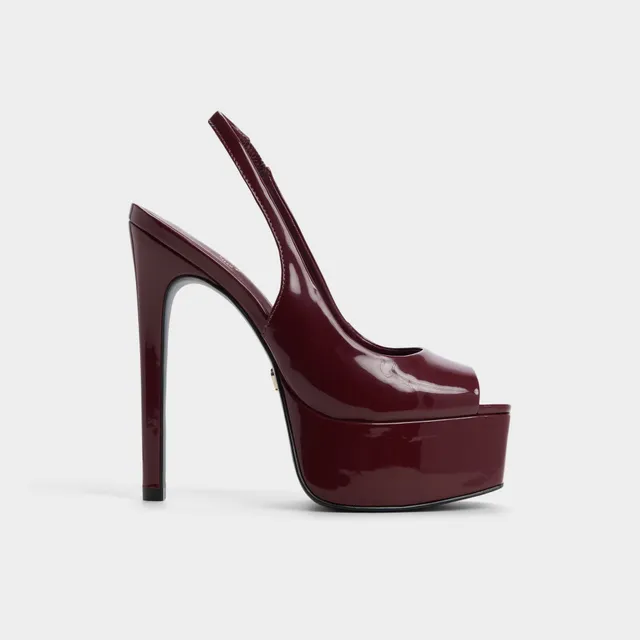 Aldo Thanlinie sandales plateforme rouge verni