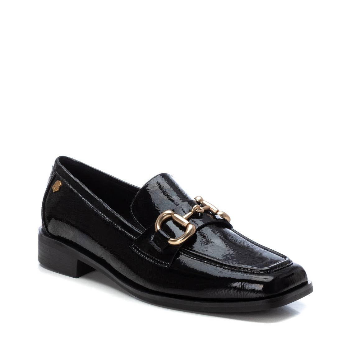 Carmela 16114901 mocassin cuir noir verni