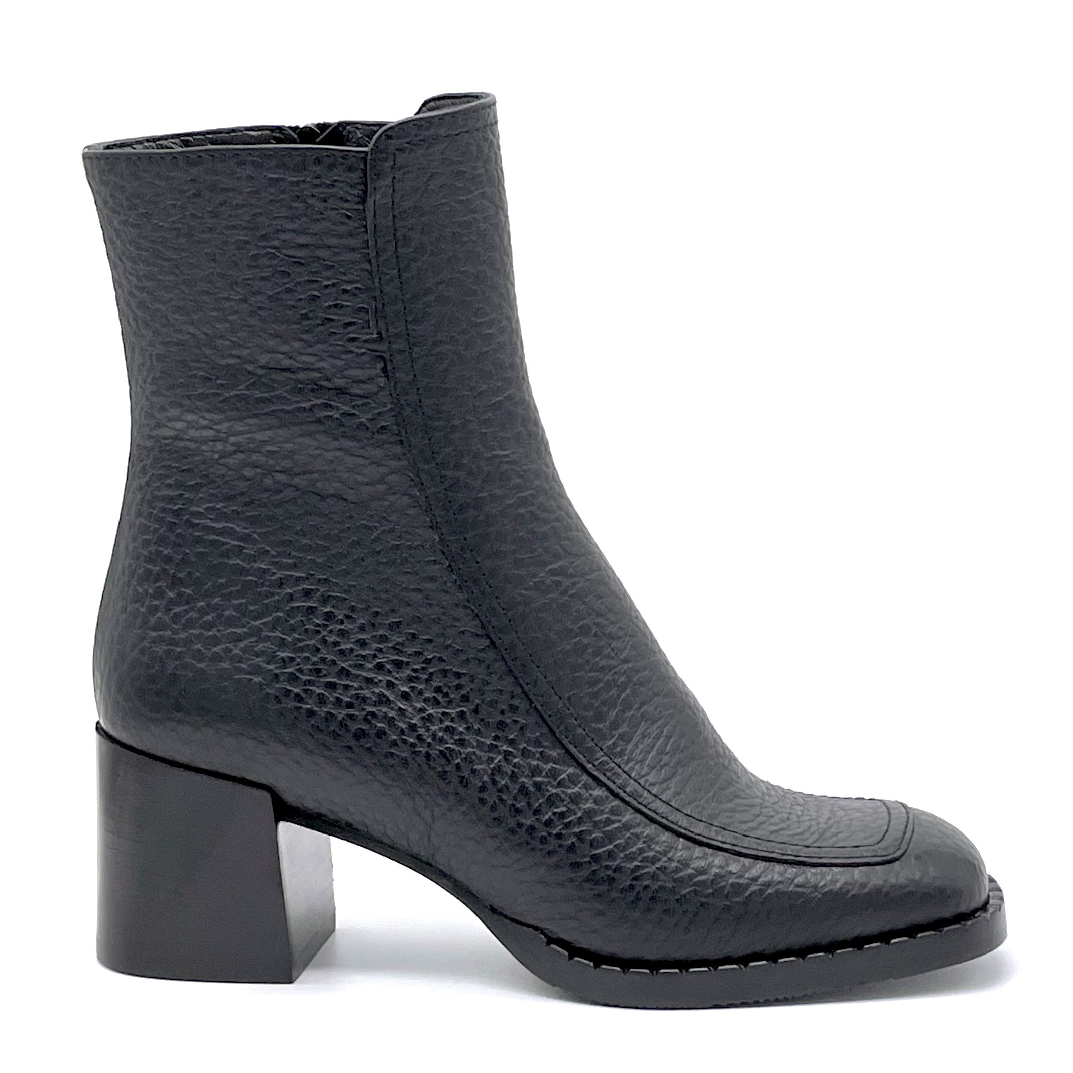 ELATA 51504_3 bottines cuir noir talon 6 cm