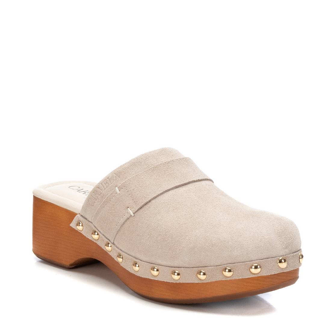 Carmela 16045205 sabots cuir blanc talon 5 cm