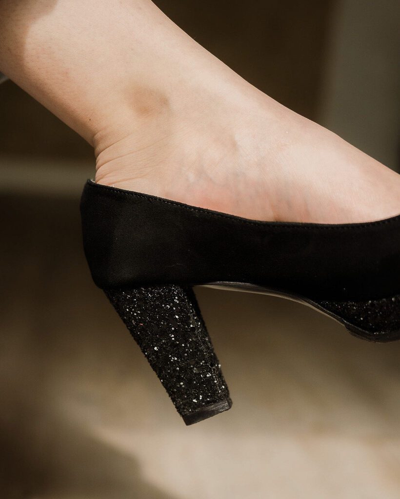 Dessine Moi Un Soulier escarpin plateforme velours noir