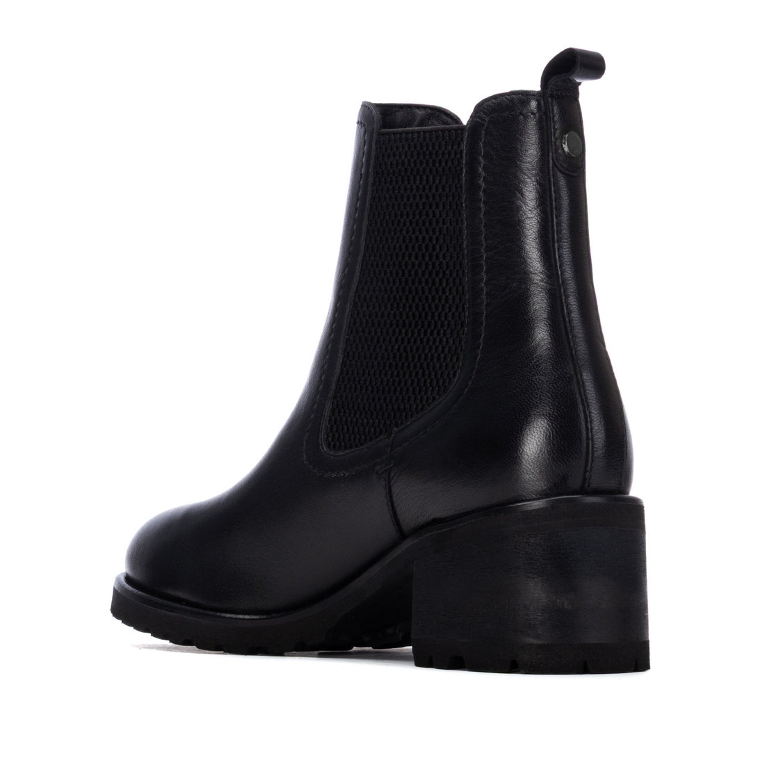 Carmela 16400001 bottine cuir noir élastique