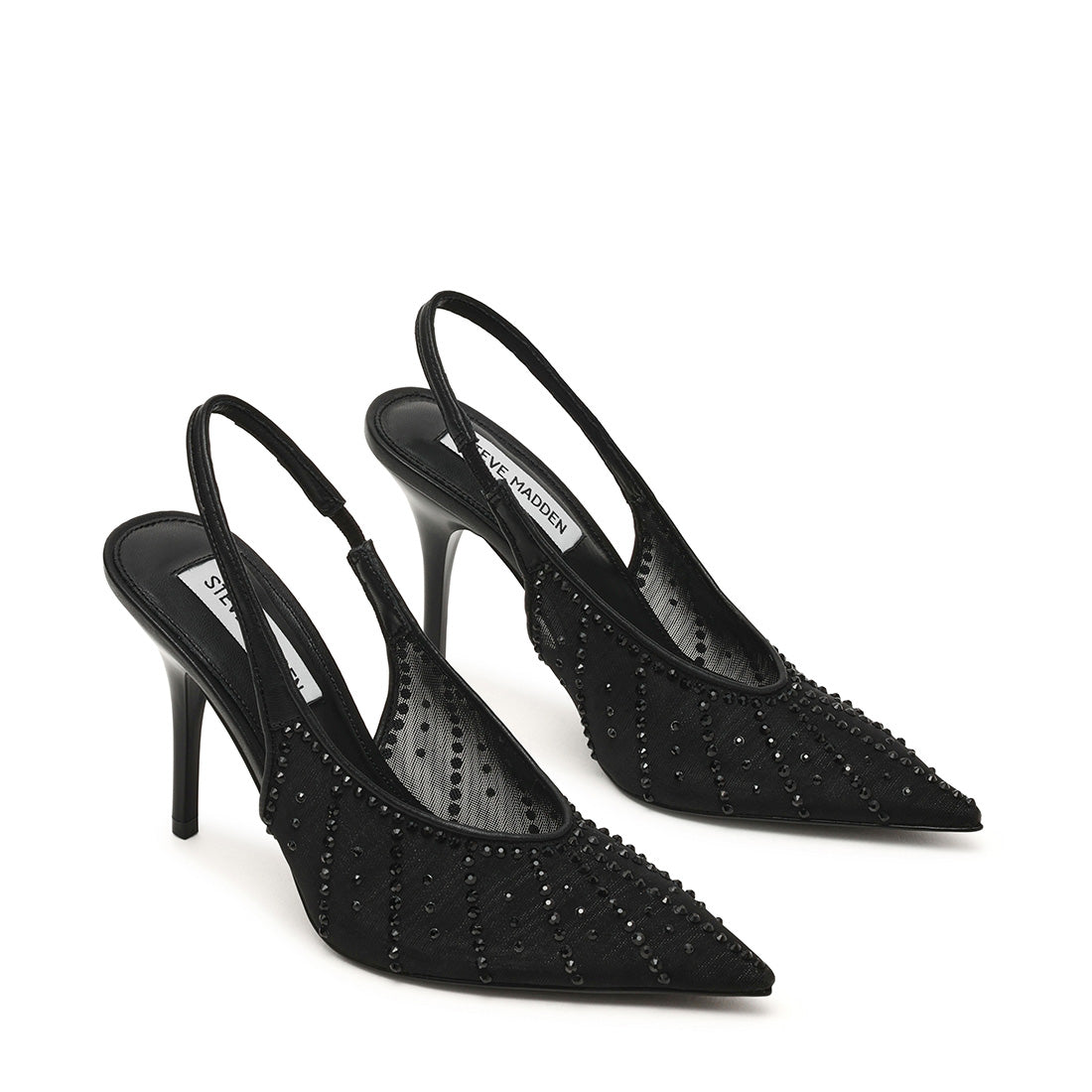 Steve Madden Aaisha escarpins maille noire 8 cm