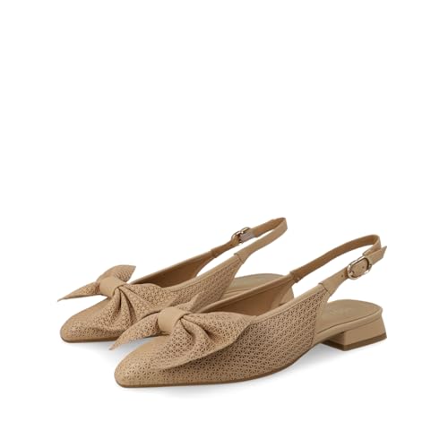 LODI BRO5258 ballerines beiges cuir véritable