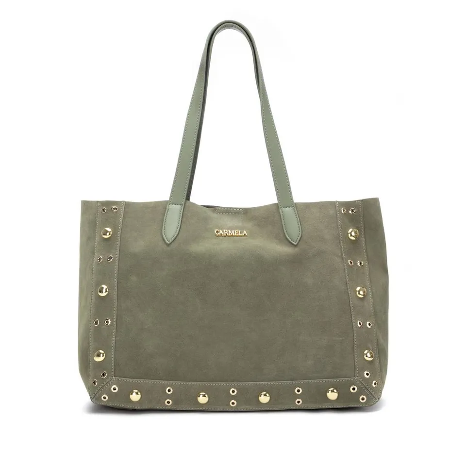 Carmela 18621204 sac femme cuir kaki épaule 43 cm
