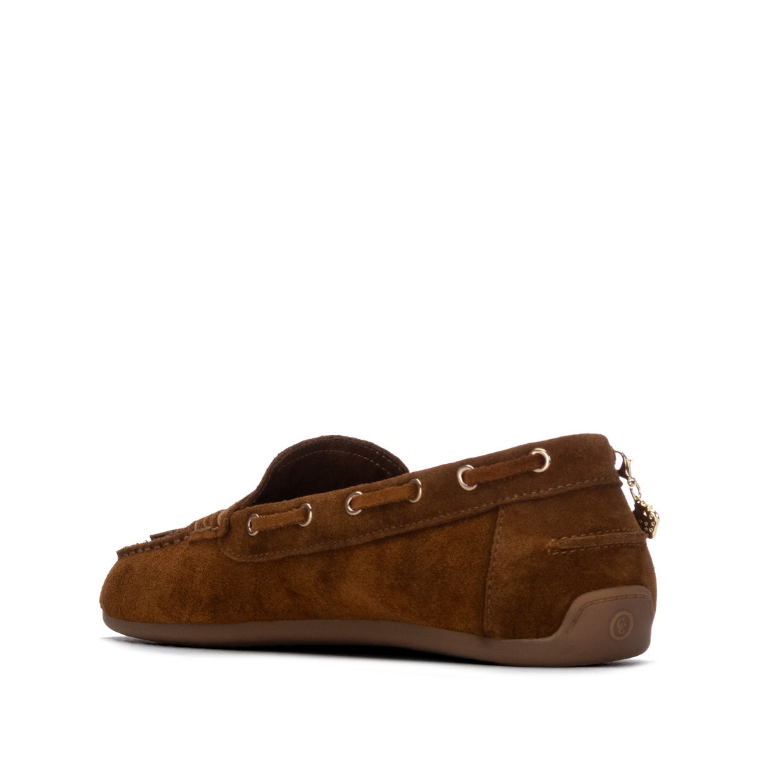 Carmela 16414704 mocassin femme camel cuir plat