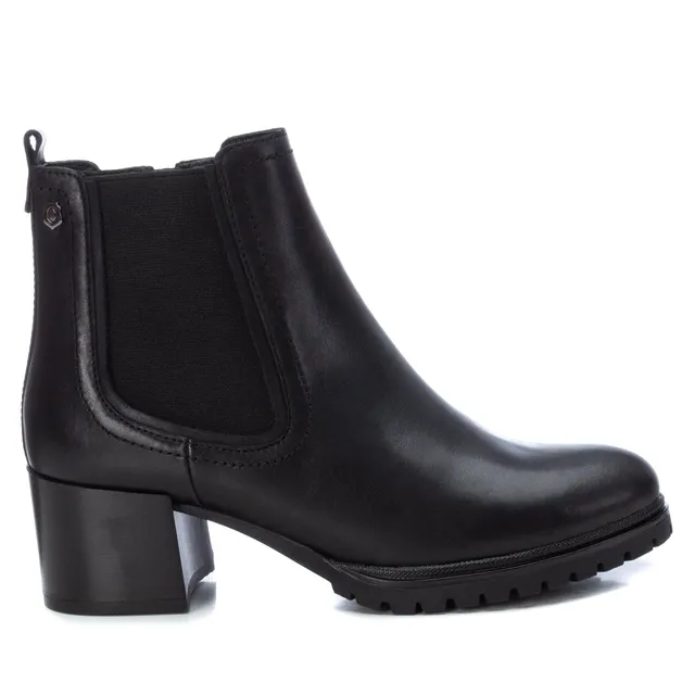 Carmela 16004401 bottines chelsea cuir noir 6 cm