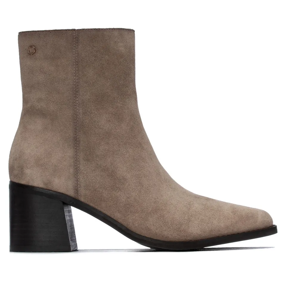 Carmela 16413402 bottines talon femme taupe daim