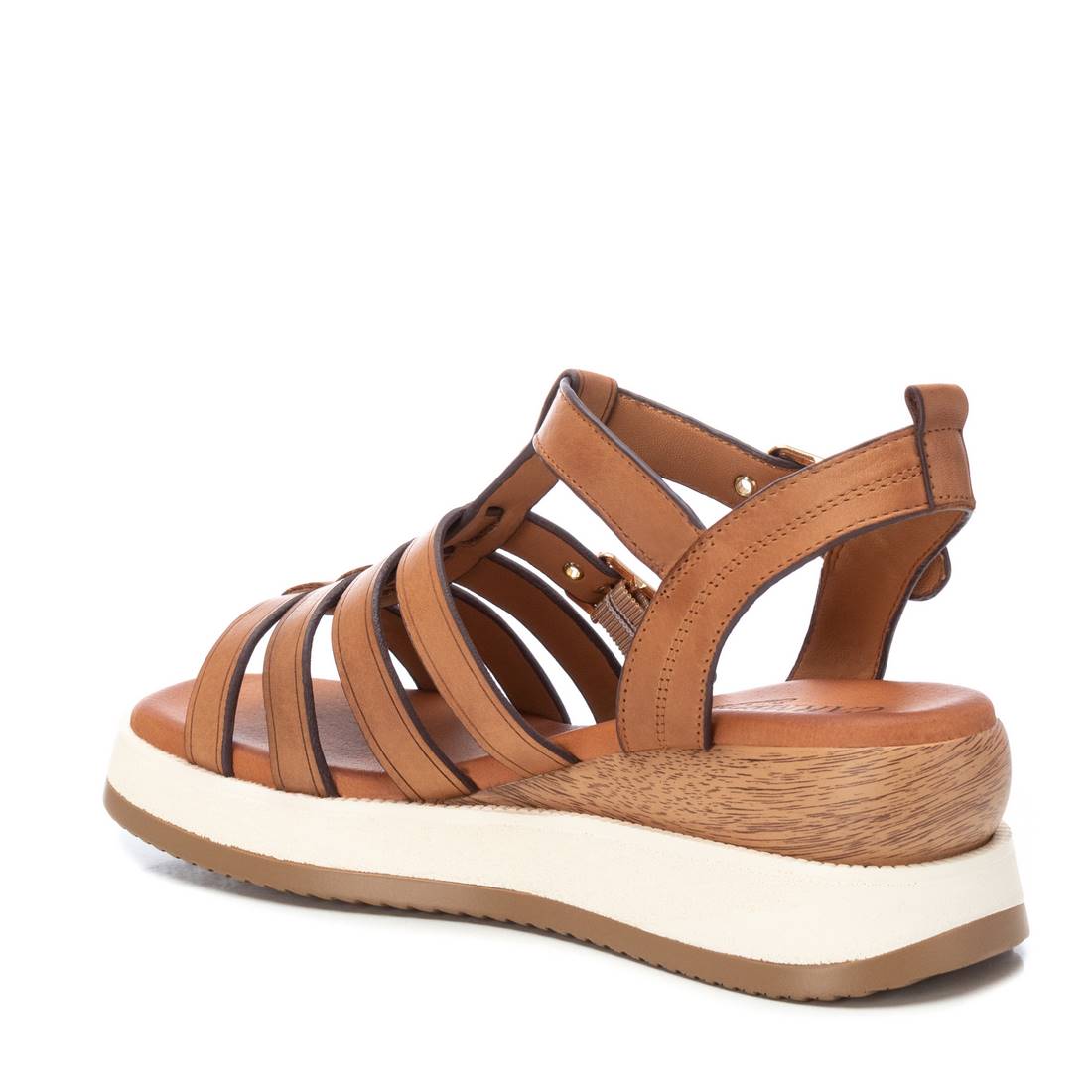 Carmela 16139001 sandales cuir marron compensées
